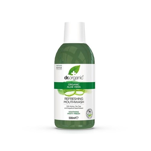 Dr. Organic Bain de bouche à l'aloe vera 500 ml