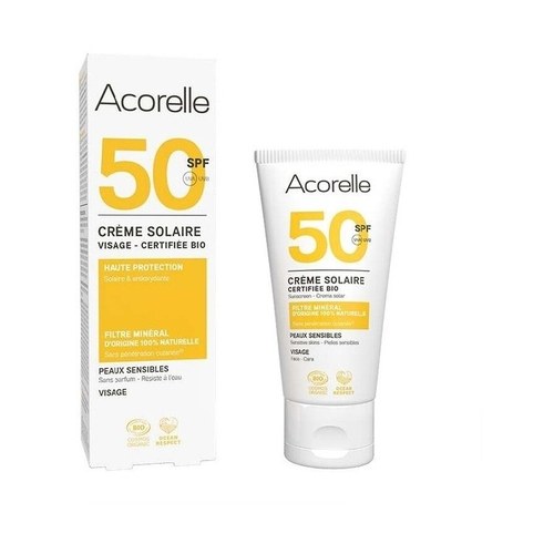 Acorelle  CREME SOLAIRE VISAGE SPF 50 BIO 50ML