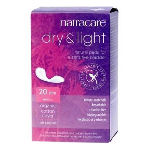 NATRACARE serviette dry+light pour legere incontinence 20u