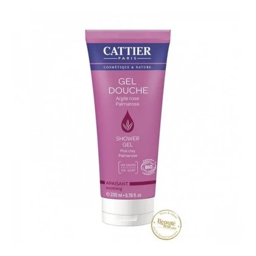 Cattier GEL DOUCHE APAISANT -ARGILE ROSE/ALOE VERA 200ml
