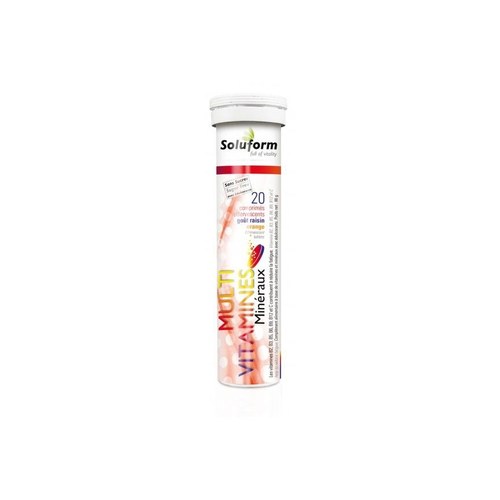 SOLUFORM MULTI VITAMINES MINERAUX 20 COMPRIMES