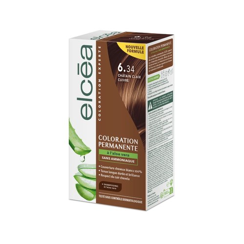 Elcéa Coloration 6.34 Chatin Clair Cuivre