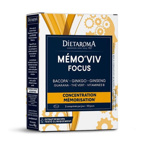 DIETAROMA MÉMO VIV CAPITAL CÉRÉBRAL MÉMOIRE 60 Comprimès