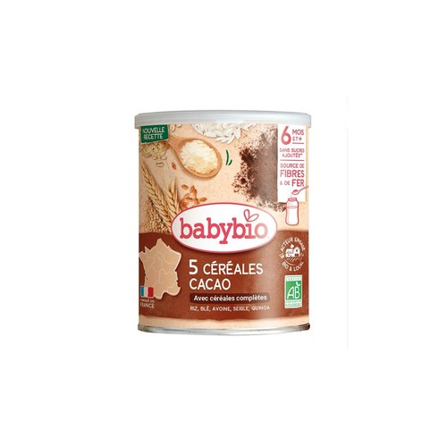 BABYBIO CÉRÉALES CACAO AVEC QUINOA 220G