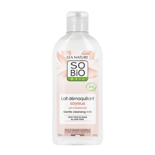 SO BIO LAIT DÉMAQUILLANT SOYEUX 200ml au lait d'anesse
