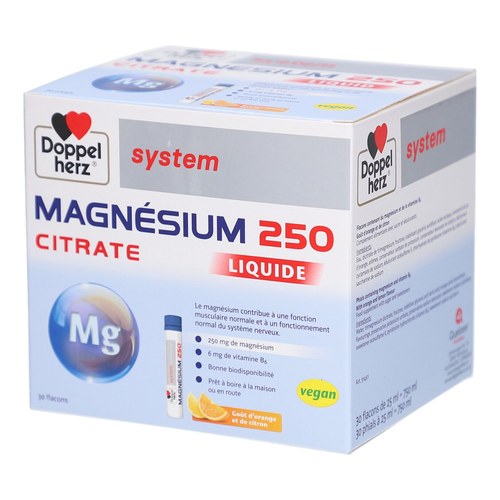 DOPPEL HERZ magnesium et vitamines b12+c+e