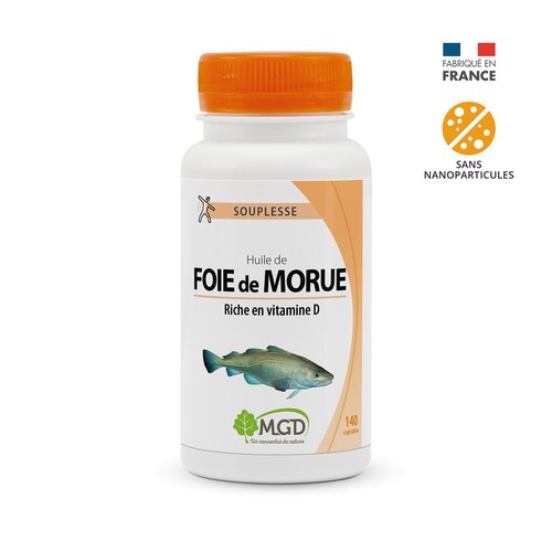 MGD NUTURE HUILE DE FOIE DE MORUE 140 CAPSULES