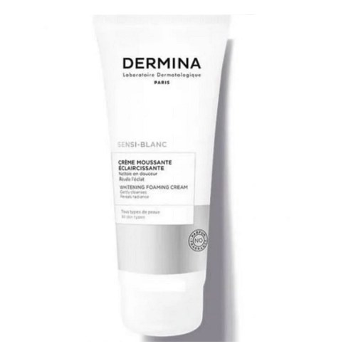 DERMINA SENSI-BLANC CREME MOUSSANTE ECLAIRCISSANTE VISAGE TOUS TYPES DE PEAUX 100ML
