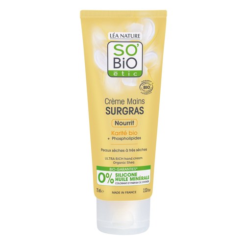 So bio Creme mains karité 75 ML