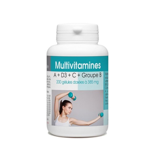 Gph diffusion multivitamines a + d3 + c + groupe b - 200 gélules