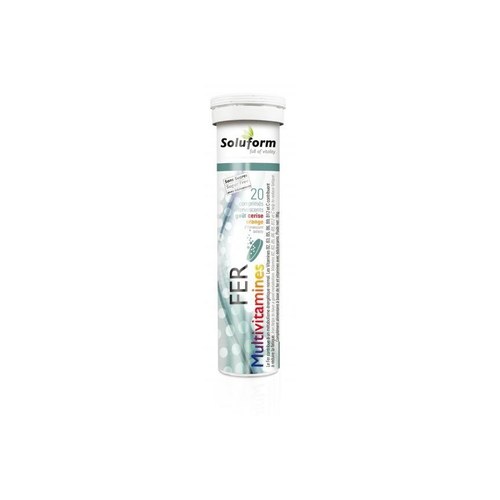 SOLUFORM FER MULTI VITAMINES 20 COMPRIMES