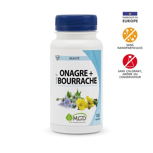 MGD NATURE HUILE D'ONAGRE-BOURRACHE 200 CAPSULES