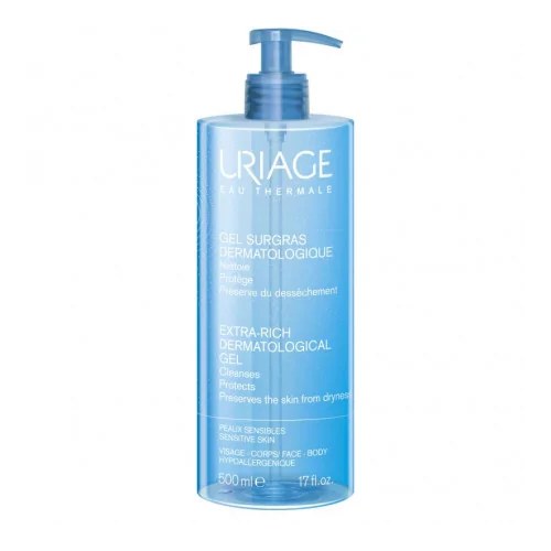 URIAGE GEL SURGRAS LIQUIDE DERMATOLOGIQUE 500ml Gel Nettoyant Moussant Sans Savon