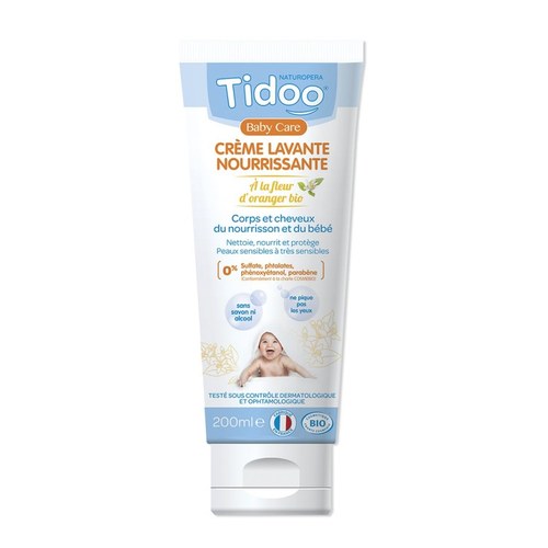 Tidoo Crème Lavante Nourrissante à la Fleur d’Oranger 200ml