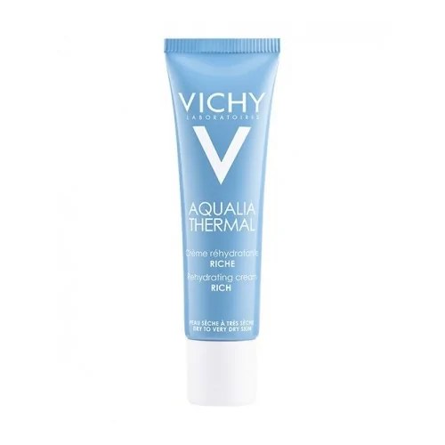 VICHY AQUALIA THERMAL RICHE TUBE 30ml Hydrate, Apaise Et Fortifie Votre Peau Déshydratée Pendant 48h