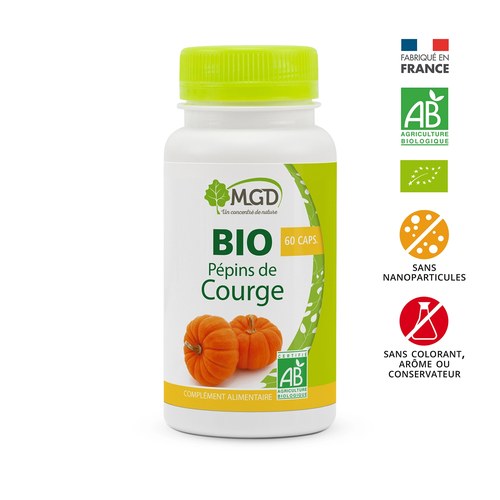 MGD NATURE HUILE DE PÉPINS DE COURGE 100 CAPSULES