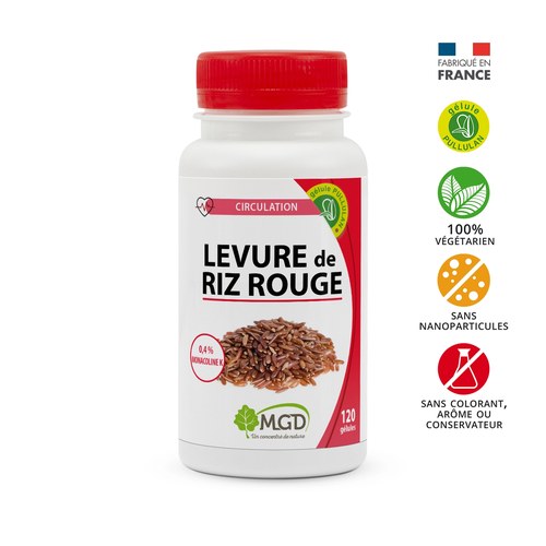MGD NATURE LEVURE DE RIZ ROUGE 120 GÉLULES