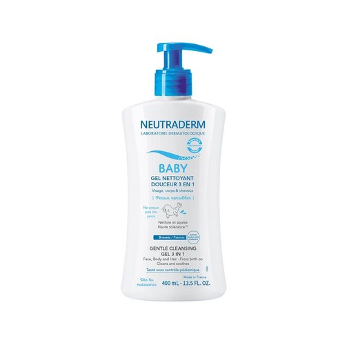 NEUTRADERM BABY GEL NETTOYANT DOUCEUR 3 EN 1 - 400ML