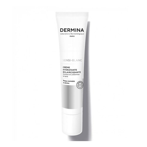 DERMINA SENSI-BLANC CREME HYDRATANTE ECLAIRCISSANTE PEAUX NORMALES A SECHES 40ML