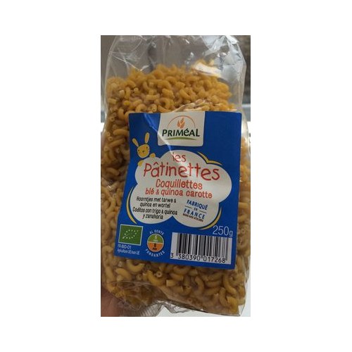 Coquillettes Quinoa Carottes 250 g