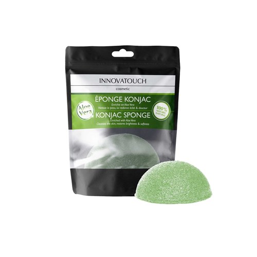 INNOVATOUCH ÉPONGE KONJAC ENRICHIE EN ALOE VERA