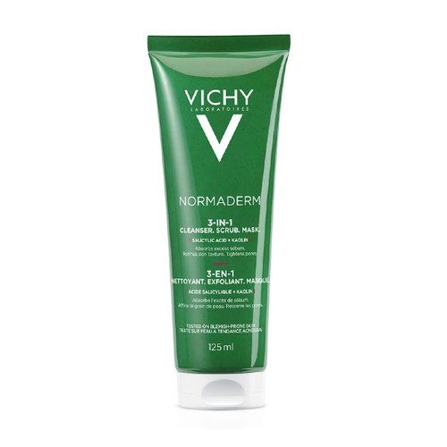 VICHY NORMADERM 3EN1 EXFOLIANT et  NETTOYANT+MASQUE 125ML
