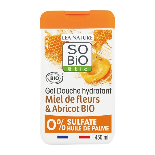 So Bio Gel Douche Miel Abricot 450Ml