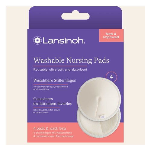 LANSINOH Coussinet D'allaitement Lavable 4 UNITES