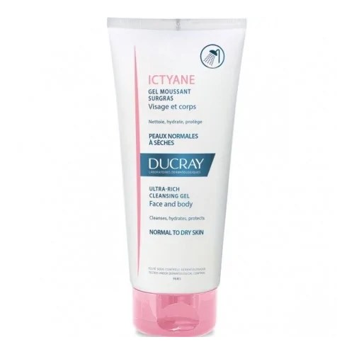 DUCRAY ICTYANE GEL MOUSSANT SURGRAS 200 ML