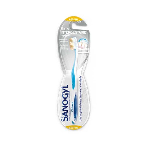 SANOGYL BROSSE À DENTS INTERDENTAIRE MEDIUM ROSE, BLEU, VERT
