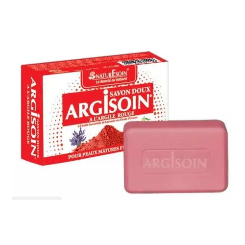 NATURE SOIN  ARGISOIN SAVON DOUX A L’ARGILE ROUGE 125g