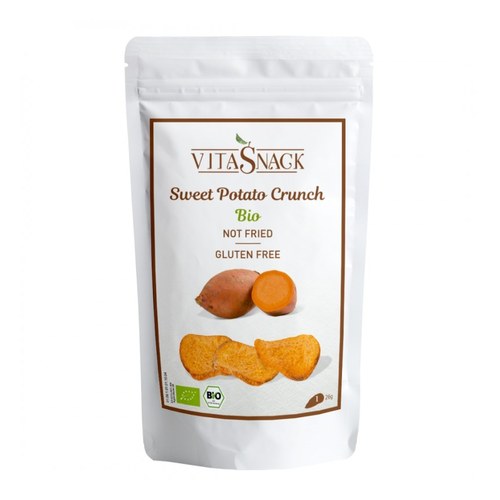 Vitasnack Croustillant de patate douce bio sans gluten, sel ni sucre
