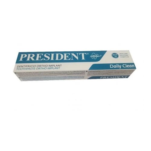 PRESIDENT DAILY CLEAN DENTIFRICE ORTHO IMPLANT 75 ML