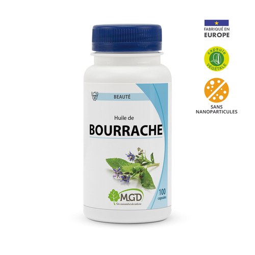 MGD NATURE HUILE DE BOURRACHE 100 CAPSULES