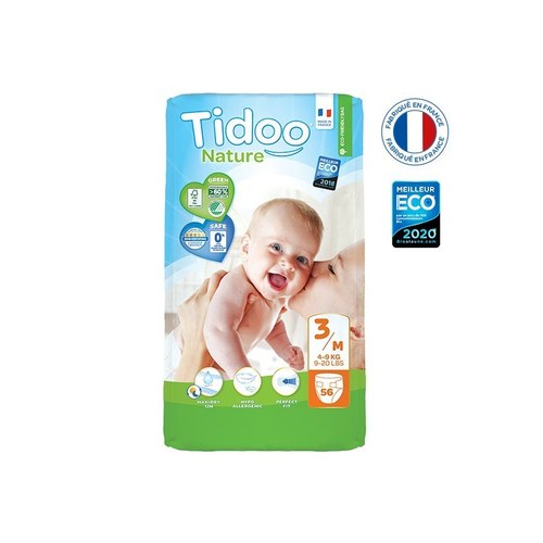 TIDOO COUCHES T3/M 4-9KG 56 UNITES