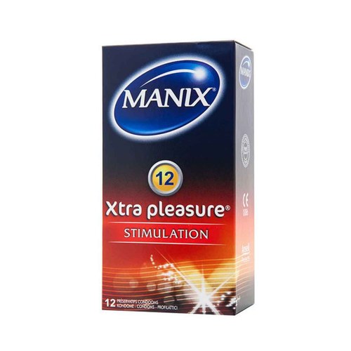 MANIX XTRA PLEASURE 12 PRESERVATIFS DOUBLE STIMULATION