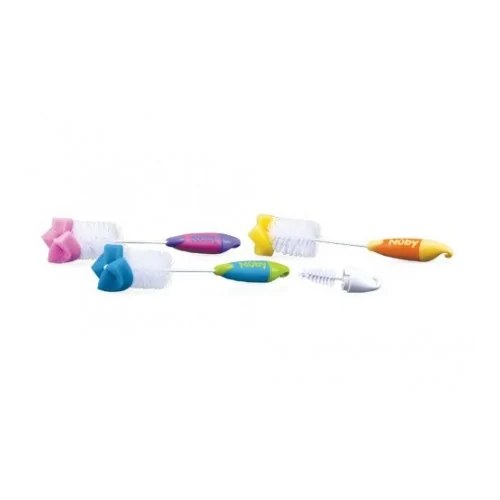 Nûby Goupillon avec Éponge pour biberons et tétines Réf : ID5540