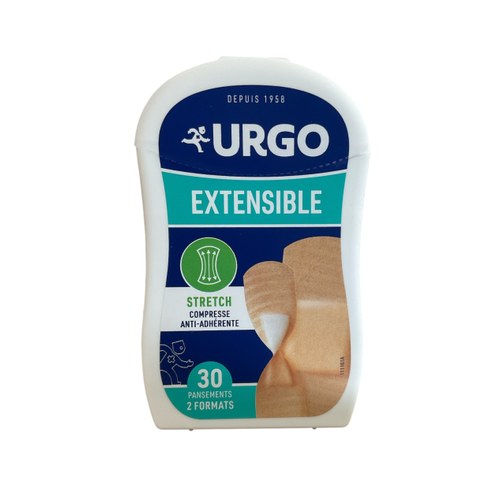 URGO EXTENSIBLE BANDES 30 pansements - 2 formats