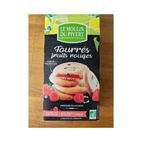 Moulin Du Pivert  FOURRES FRUITS ROUGES  175 G