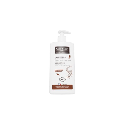 Cattier LAIT CORPS ADOUCISSANT VANILLE - EXTRAIT DE COCO - 500ml