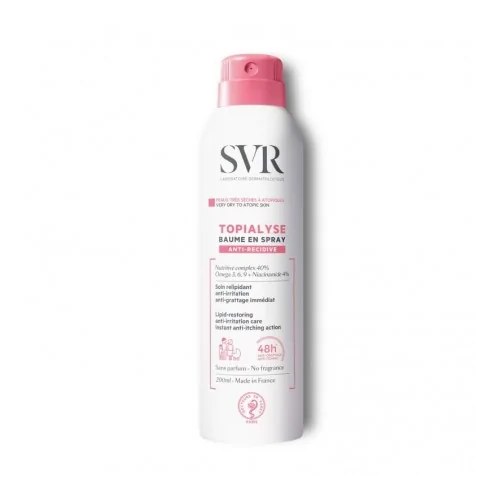 SVR TOPIALYSE Baume en Spray Peaux Très Sèches à Atopique 200ml