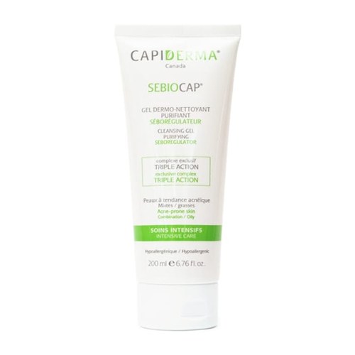 CAPIDERMA SEBIOCAP GEL DERMO-NETTOYANT POUR PEAUX À TENDANCE ACNÉIQUE 200ML