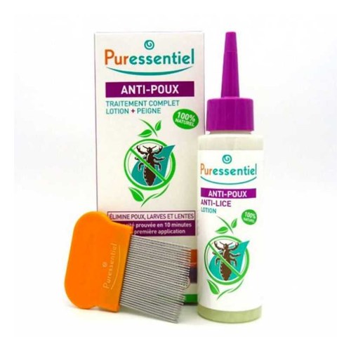 Puressentiel Lotion anti-poux sans peigne format familial-200 ml