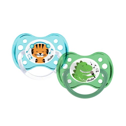 DODIE SUCETTE ANATOMIQUE 28 +6M DUO TIGRE/DINOSAURE
