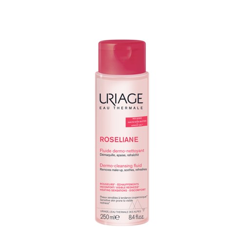 URIAGE ROSELIANE FLUIDE DERMO-NETTOYANT APAISANT 250ml Nettoie - Démaquille - Apaise