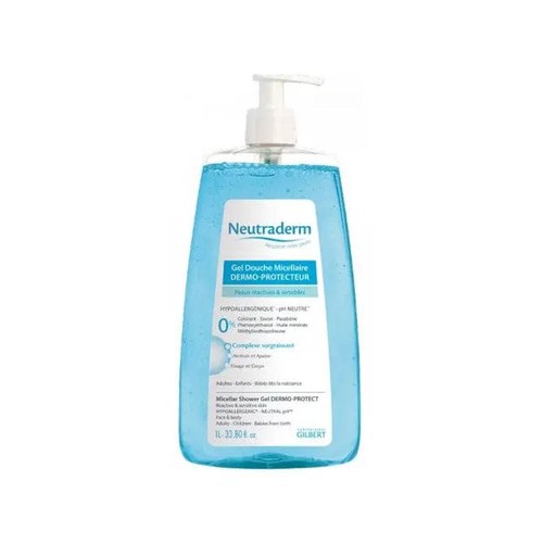 NEUTRADERM GEL DOUCHE MICELLAIRE POMPE 1L