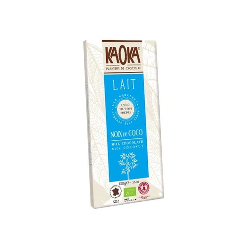 kaoka TABLETTE DE CHOCOLAT 32% A LA NOIX DE COCO 100 G