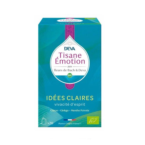 DEVA Tisane Emotion Idées Claires Vivacité D’esprit 20 Sachets