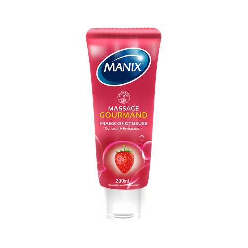 MANIX GEL DE MASSAGE GOURMAND FRAISE 200ML
