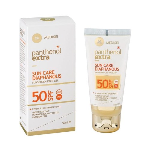 MEDISEI PANTHENOL EXTRA Protection Solaire DIAPHANE SPF 50 Gel Invisible Pour Le Visage